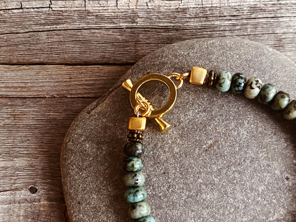 African Turquoise Bracelet