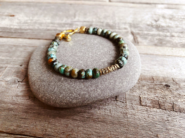 African Turquoise Bracelet