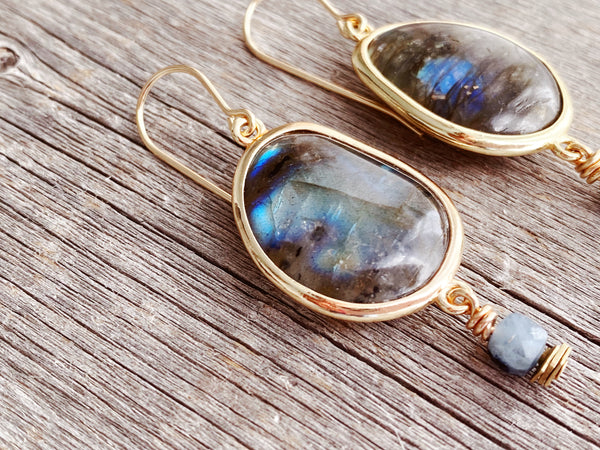 Fjord Labradorite Earring