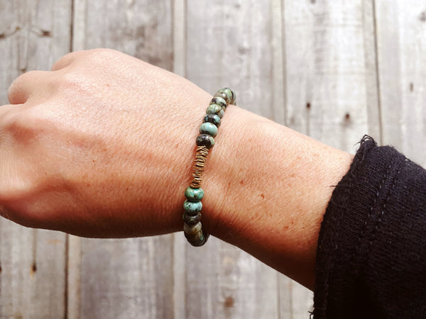 African Turquoise Bracelet