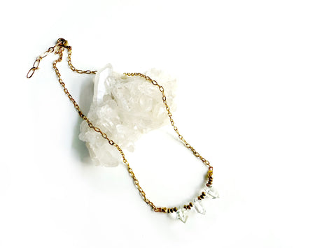 Trio Herkimer Diamond Necklace
