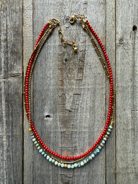 Frida Tri-Layer Necklace
