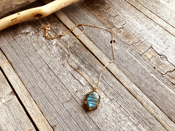 Tidal Wave Labradorite Necklace