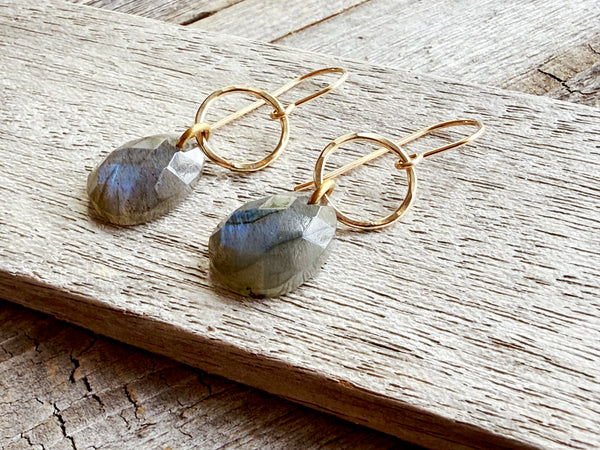 Luna Labradorite Earring