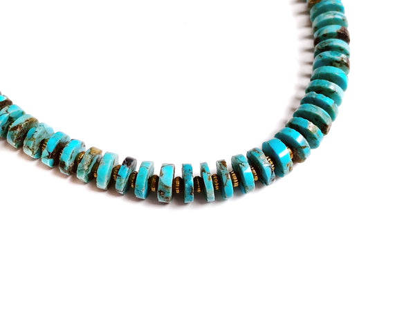 Turquoise Oxbow Necklace (large stone)