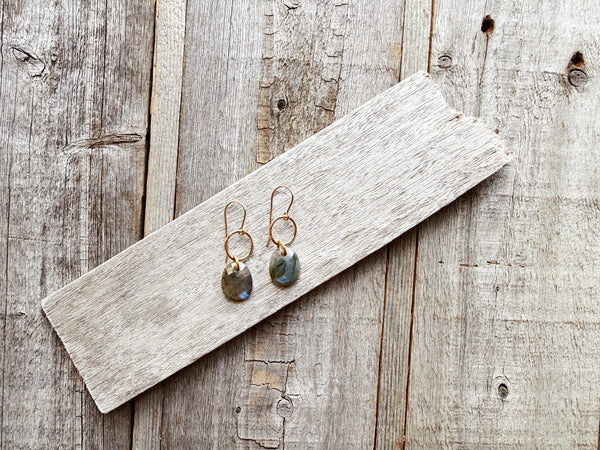 Luna Labradorite Earring