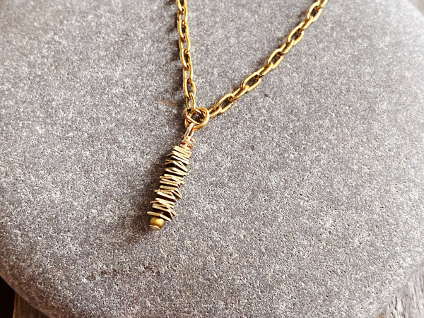 Boheme Brass Stack Necklace