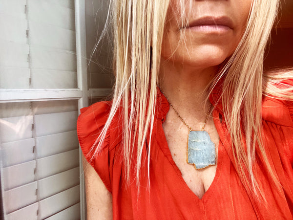 The Tidal Aquamarine Necklace