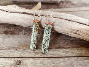 African Turquoise Power Earring