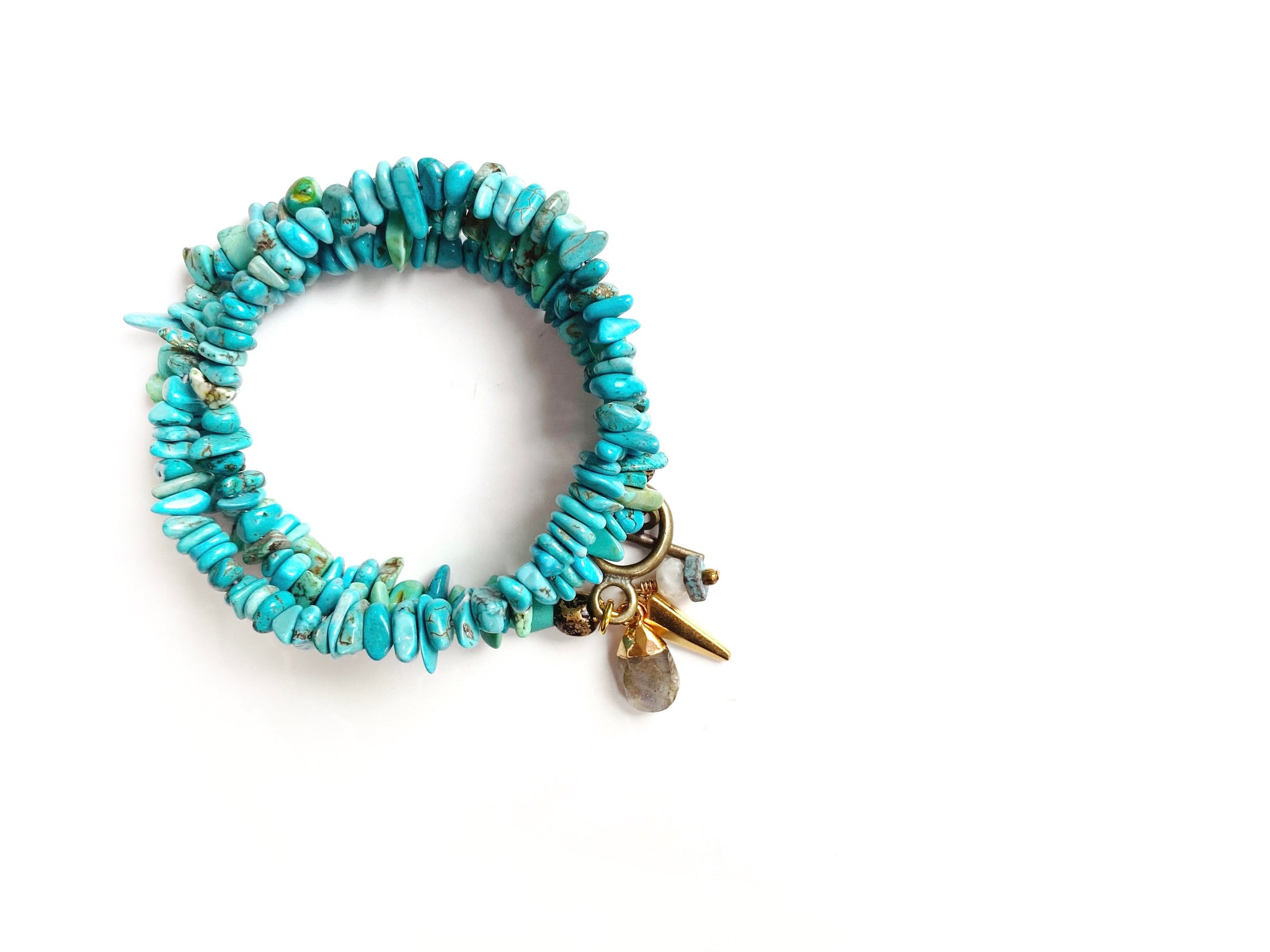 Spirit World Turquoise Wrap Bracelet