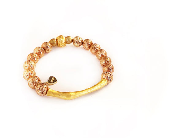 Gold Branch Love Bracelet