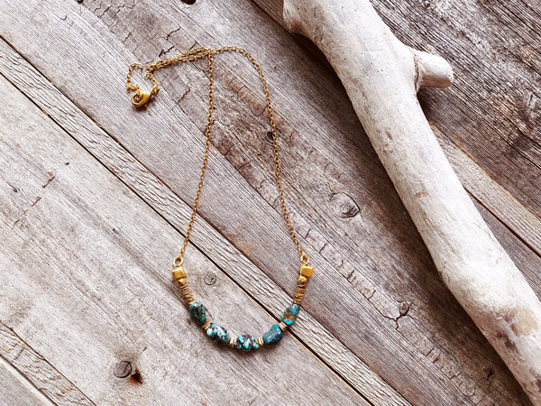 The Cinco Turquoise Necklace