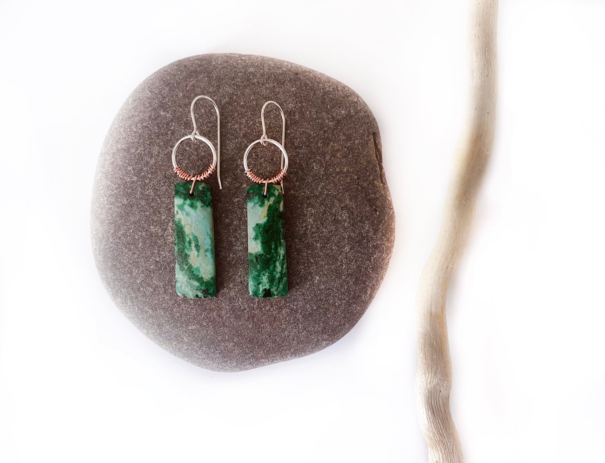 Australian Chrysocolla Power Earring