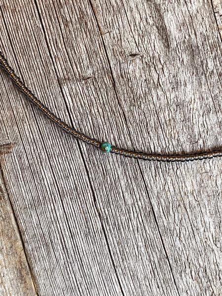 Full Phase Turquoise Minimalist Necklace
