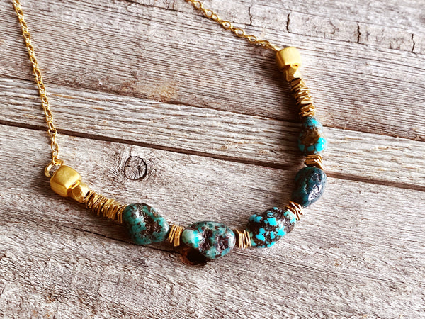 The Cinco Turquoise Necklace
