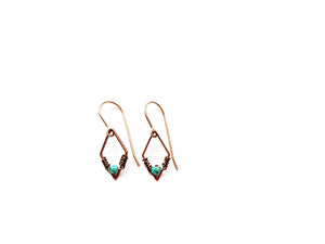 Tiny Nested Turquoise Earring